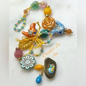 🌸Hand Knotted Ceramic Bead Bracelet